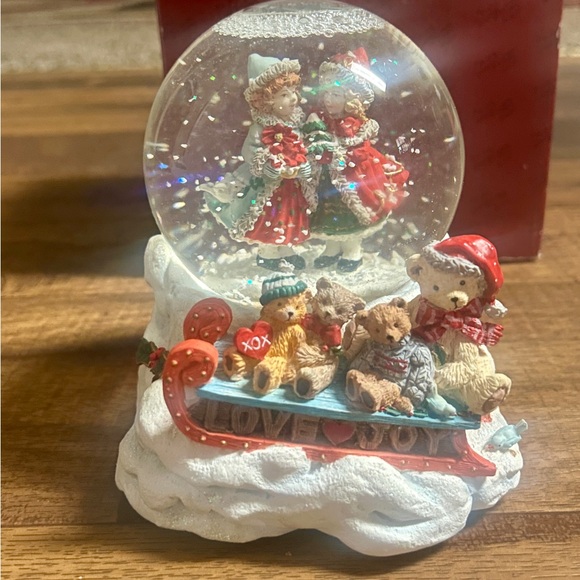 San Francisco Music Box • Snow Globe • Vintage • Santa Cherish Thoughts  • Video - Picture 1 of 16